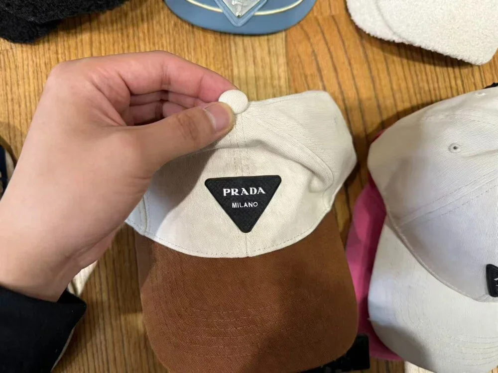 Prada Two Tone Baseball Cap White - Picture 2 of 4
